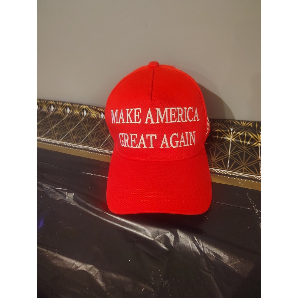 Donald Trump MAGA Hat Red Make America Great Again 45-47 Baseball Cap Adjustable - Picture 1 of 4